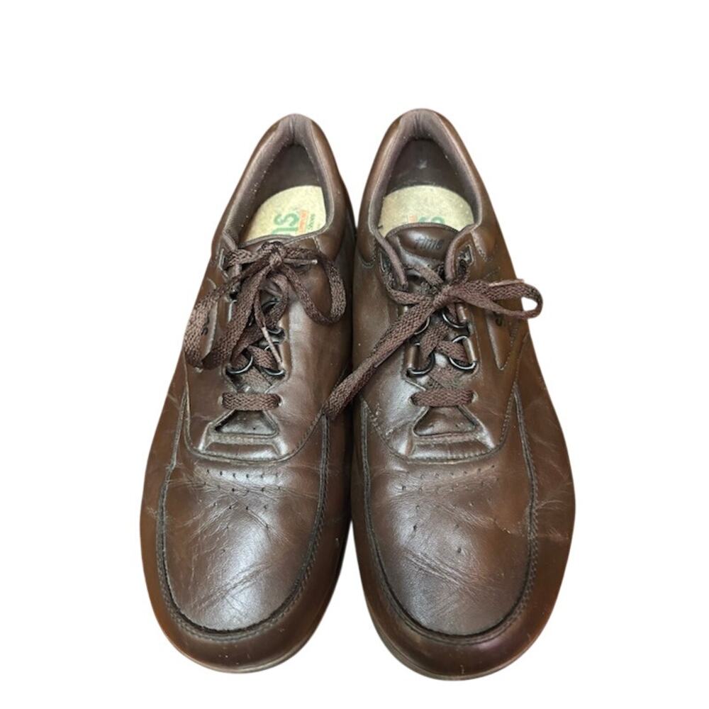 SAS TIME OUT Brown Comfort Walking Shoes made in USA Oxfords  Leather Mens 12